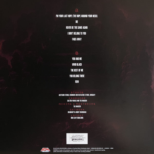 Ektomorf : Vivid Black (LP, Album, Ltd, Red)