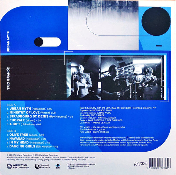 Trio Grande (10) : Urban Myth (LP, Gre)