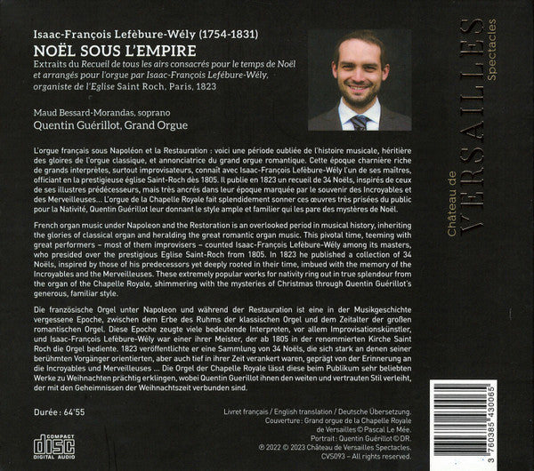 Isaac-François Lefèbure-Wèly - Quentin Guerillot, Maud Bessard-Morandas : Noël Sous L'Empire (CD, Album)