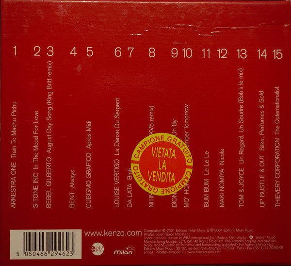 Various : Kenzo by Jimmy Cohrssen (CD, Comp)