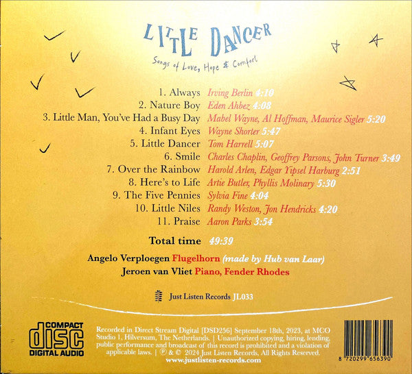 Angelo Verploegen, Jeroen Van Vliet : Little Dancer (CD)