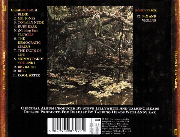 Talking Heads : Naked (CD, Album, RE, RM)