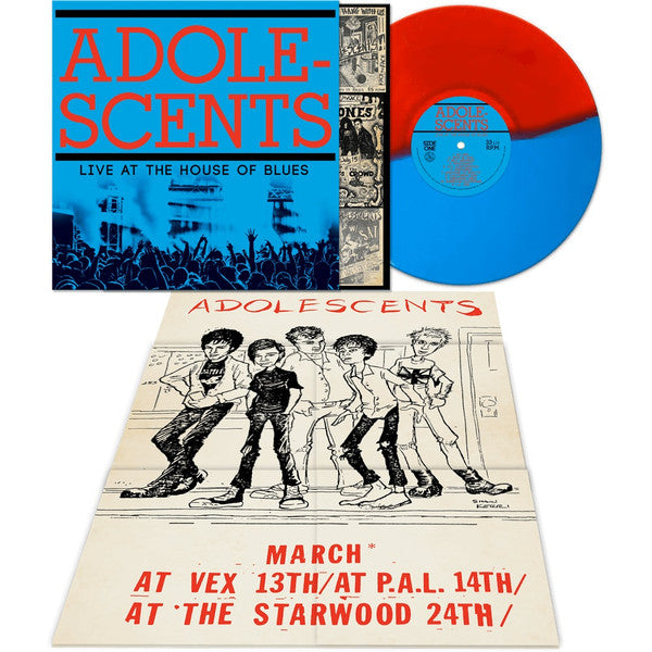 Adolescents : Live At The House Of Blues (LP, Album, Ltd, RE, Blu)