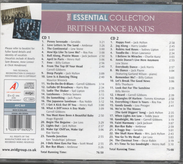 Various : British Dance Bands (2xCD, Comp)