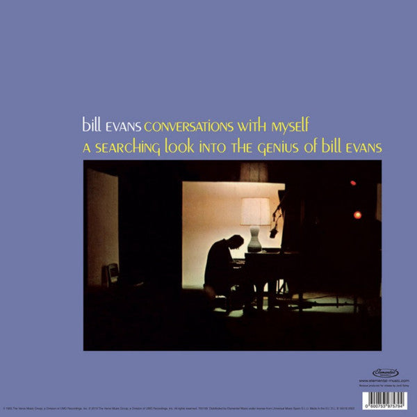 Bill Evans : Conversations With Myself  (LP, RE, Gat)