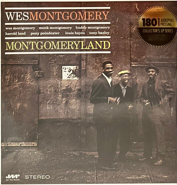 Monk Montgomery, Wes Montgomery, Buddy Montgomery, Harold Land, Pony Poindexter, Louis Hayes, Tony Bazley : Montgomeryland (LP, Album, RE)