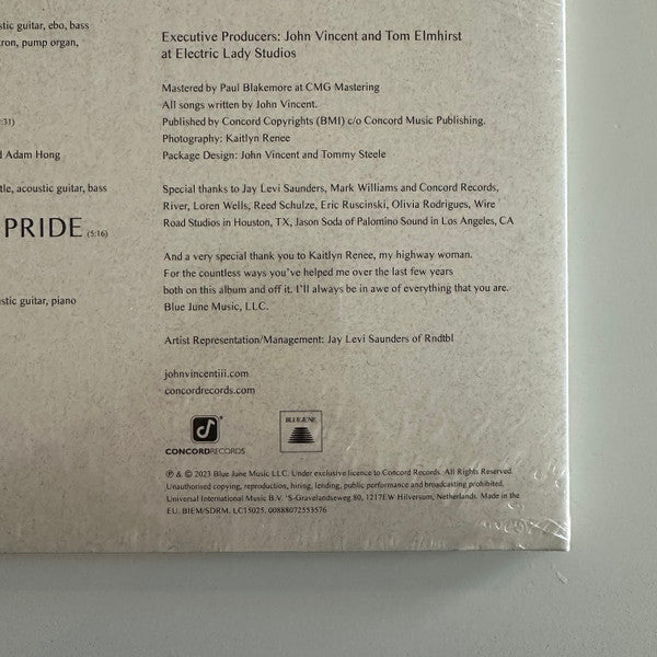 John Vincent III : Songs For The Canyon (LP, Album, Ltd, Yel)