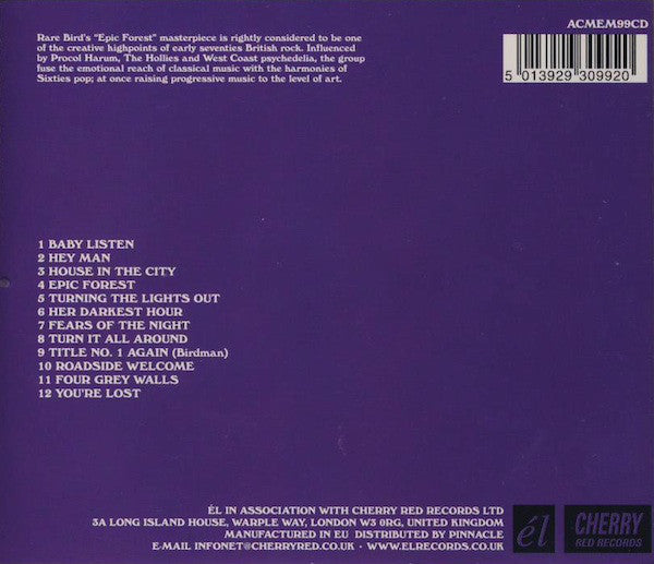 Rare Bird : Epic Forest (CD, Album, RE)