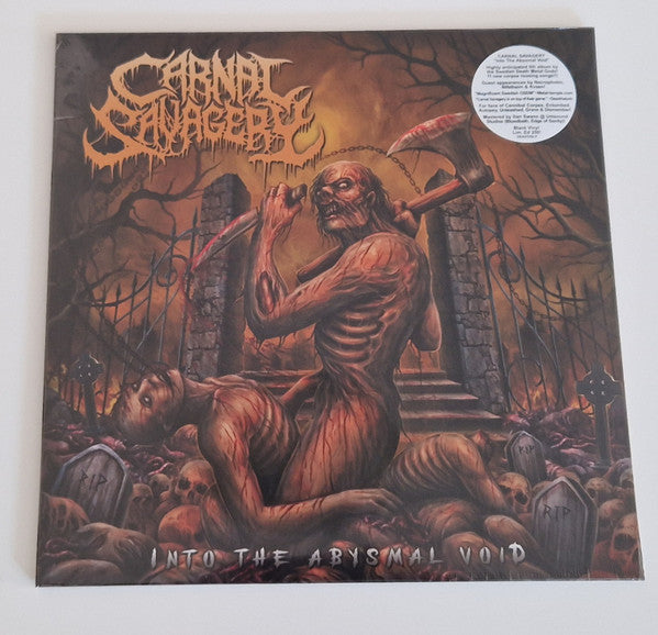 Carnal Savagery : Into The Abysmal Void (LP, Album, Yel)
