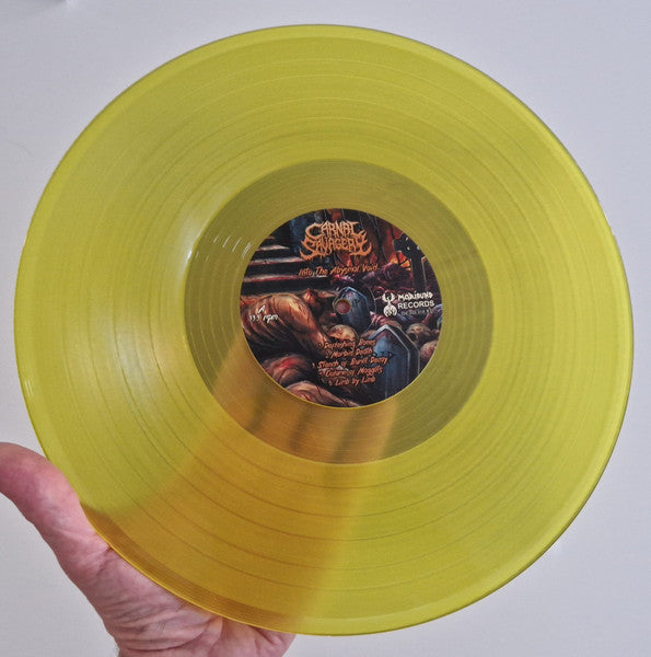 Carnal Savagery : Into The Abysmal Void (LP, Album, Yel)