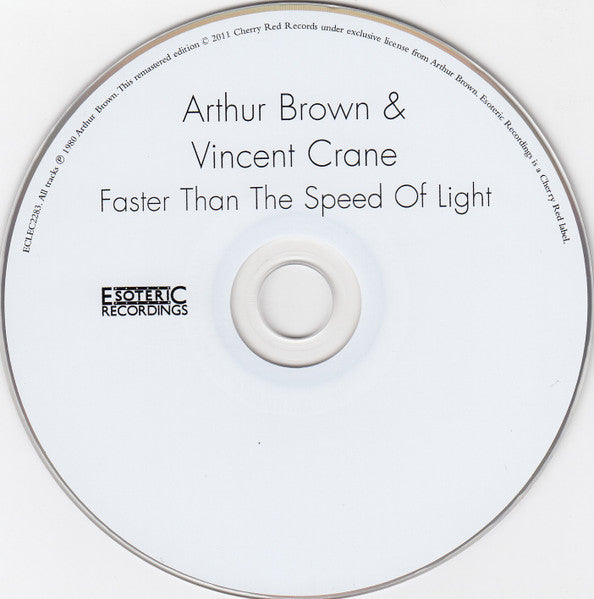 Arthur Brown / Vincent Crane : Faster Than The Speed Of Light (CD, Album, RM)