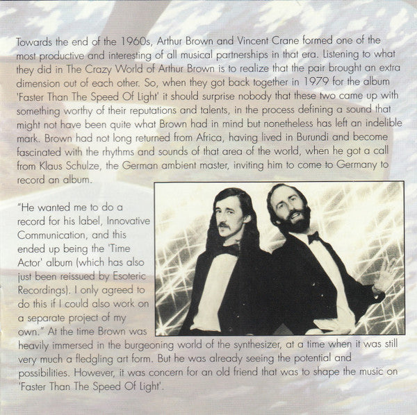 Arthur Brown / Vincent Crane : Faster Than The Speed Of Light (CD, Album, RM)