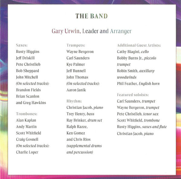 The Gary Urwin Jazz Orchestra : Flying Colors (CD, Album)