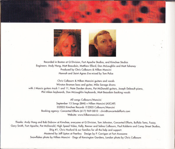 Hilken Mancini And Chris Colbourn : Hilken Mancini And Chris Colbourn (CD, Album)