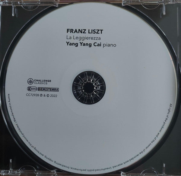 Yang Yang Cai, Franz Liszt : La Leggierezza (CD, Album)