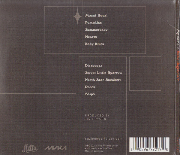 Suzie Ungerleider : My Name Is Suzie Ungerleider (CD, Album)