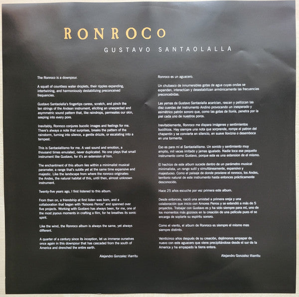 Gustavo Santaolalla : Ronroco (LP, Album, RE)