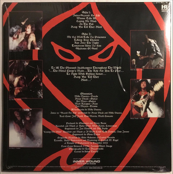 Obsession (6) : Scarred For Life (LP, Album, Ltd, RE, Blu)