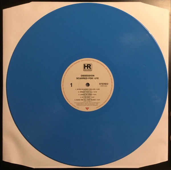 Obsession (6) : Scarred For Life (LP, Album, Ltd, RE, Blu)