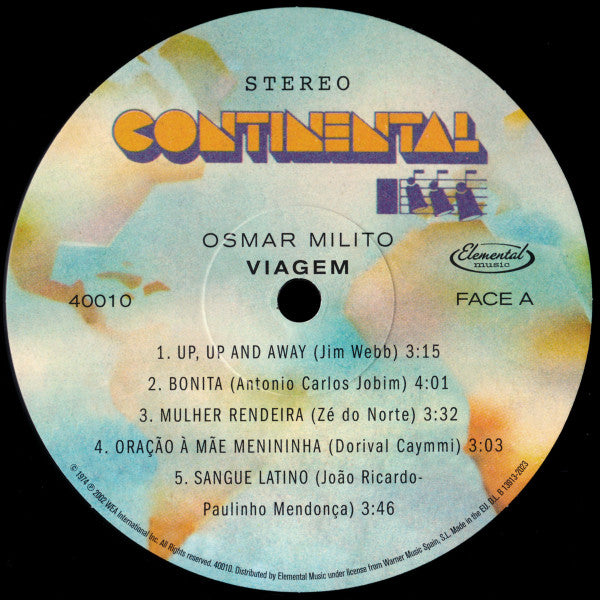 Osmar Milito : Viagem (LP, Album, Ltd, RE, 180)