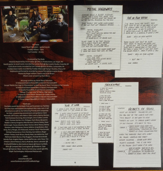 The Rods : Rattle The Cage (LP, Album, Ltd, Cle)