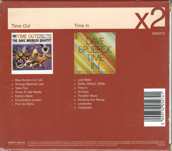 Dave Brubeck : Time Out / Time In (CD, Album, RE + CD, Album, RE + Box, Comp)