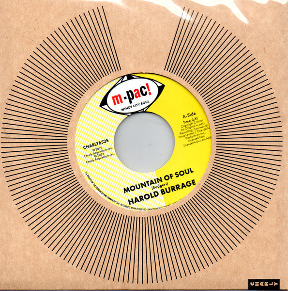 Harold Burrage / Willie Parker : Mountain Of Soul / So Glad  (7", Single)