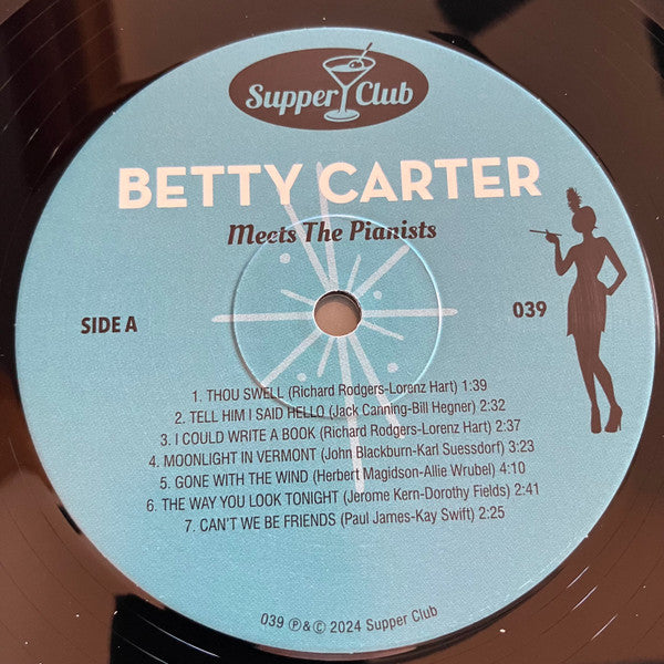 Betty Carter : Meets The Pianists (LP, Comp, Ltd, Num, 180)