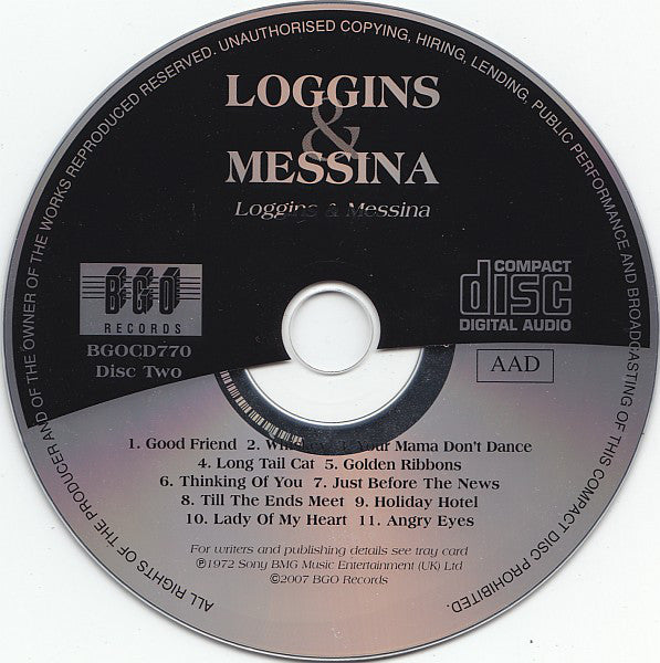 Loggins And Messina : Sittin' In / Loggins & Messina (2xCD, Comp, RM)