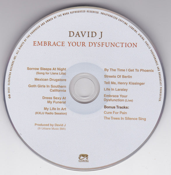David J : Embrace Your Dysfunction (CD, Comp, Ltd, RE)