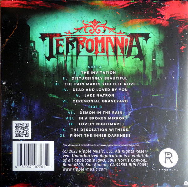 Terromania : Nyctophobic (LP, Album, Pin)