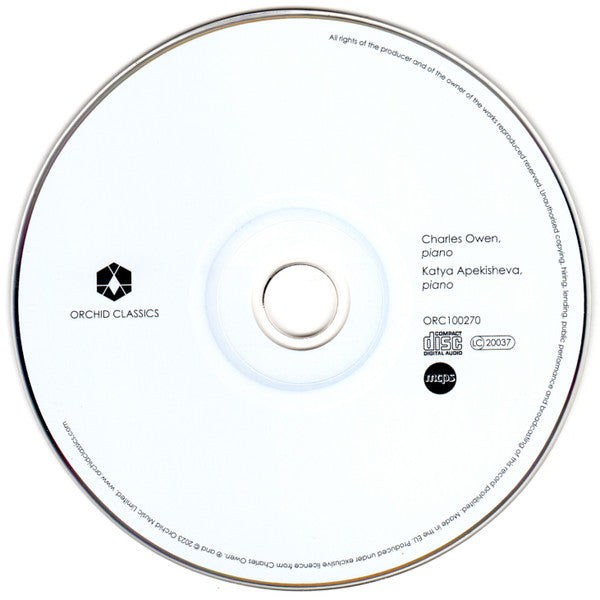 Charles Owen (2), Katya Apekisheva, Francis Poulenc, Claude Debussy, Darius Milhaud : French Music For Two Pianos (CD)