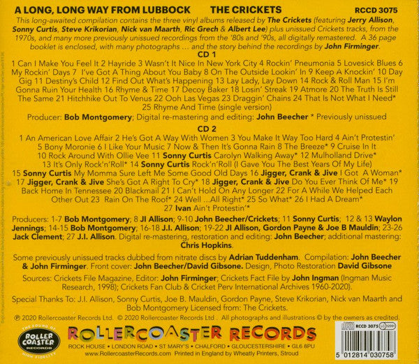 The Crickets (2) : A Long, Long Way From Lubbock (2xCD, Comp, RM)