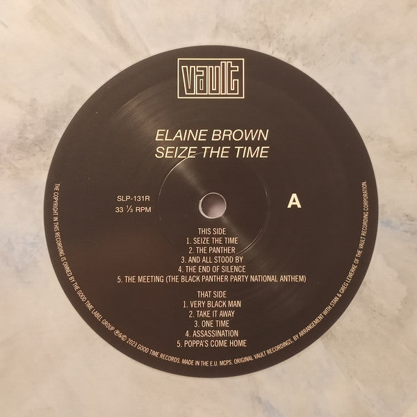 Elaine Brown : Seize The Time - Black Panther Party (LP, Album, RE, Whi)