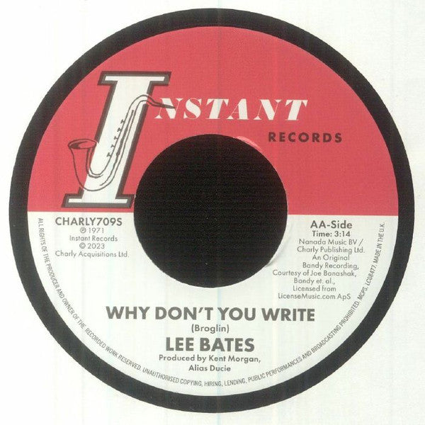 Alias Ducie / Lee Bates : Why Don't You Write (7")