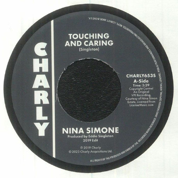 Nina Simone : Touching And Caring (7", Single, RE)