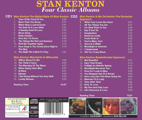 Stan Kenton : Four Classic Albums (CD, Comp)