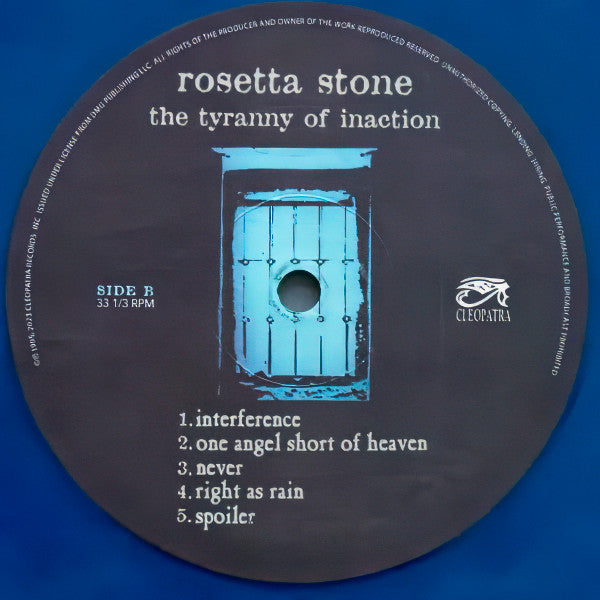 Rosetta Stone : The Tyranny Of Inaction (LP, Album, Ltd, RE, Blu)