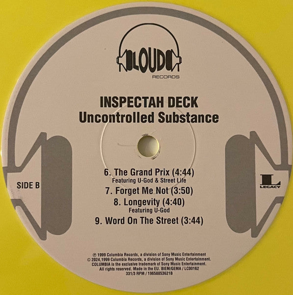 Inspectah Deck : Uncontrolled Substance (2xLP, Album, RE, Yel)