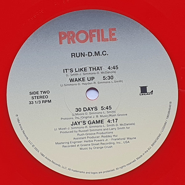 Run-D.M.C.* : Run-D.M.C. (LP, Album, RE, Red)