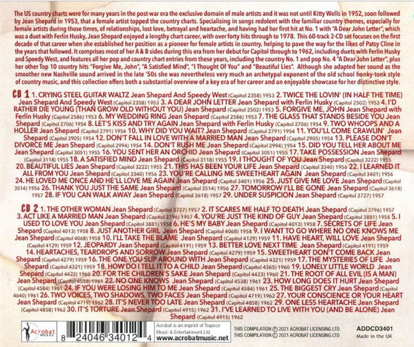 Jean Shepard : A Dear John Letter - The Singles Collection 1953-62 (2xCDr, Comp)