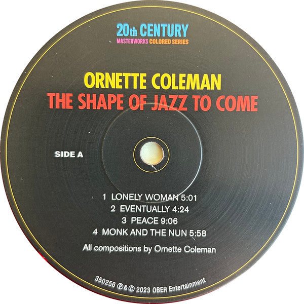Ornette Coleman : The Shape Of Jazz To Come (LP, Album, RE, Red)