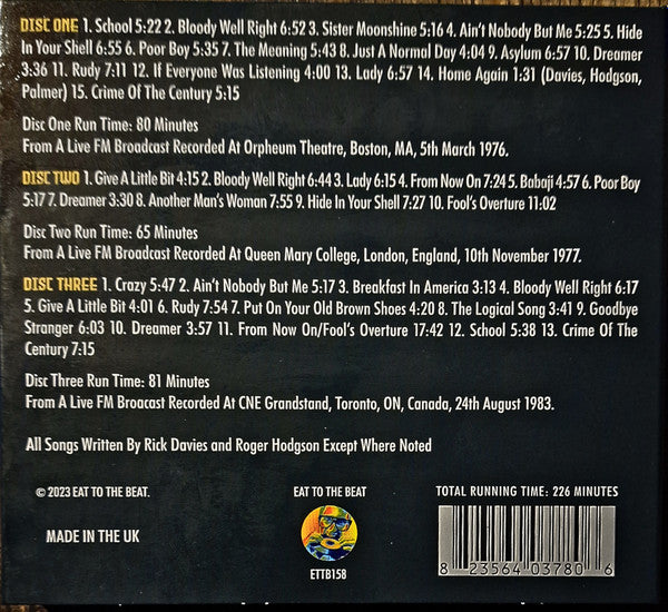 Supertramp : Transmission Impossible (3xCD, Unofficial)