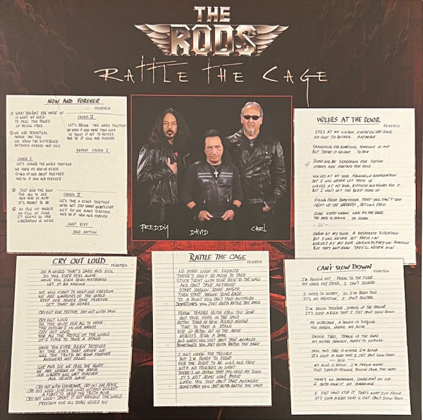 The Rods : Rattle The Cage (LP, Album, Ltd, Red)