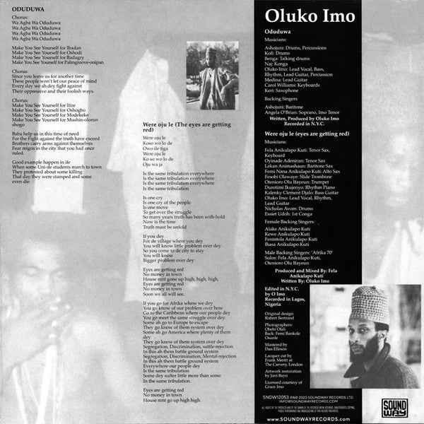 Oluko Imo : Oduduwa (12", RE)