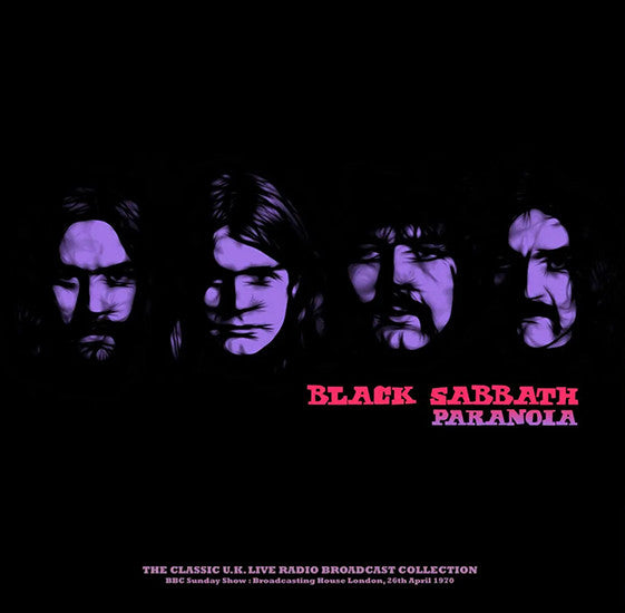 Black Sabbath : Paranoia (BBC Sunday Show : Broadcasting House London 26th April 1970) (LP, Ltd, Unofficial, Red)