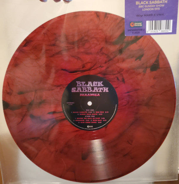 Black Sabbath : Paranoia (BBC Sunday Show : Broadcasting House London 26th April 1970) (LP, Ltd, Unofficial, Red)