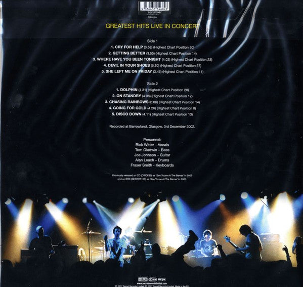 Shed Seven : See Youse At The Barras - Greatest Hits Live In Concert (LP, Ltd, RE, Yel)