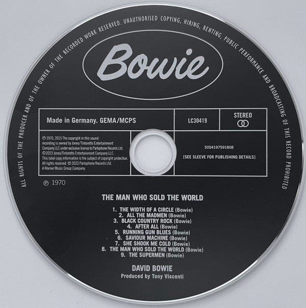 David Bowie : The Man Who Sold The World (CD, Album, RE, RM, Dig)