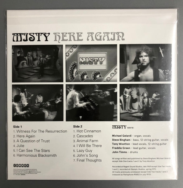 Misty (14) : Here Again (LP, Ltd, Num, RE, RM, Pur)